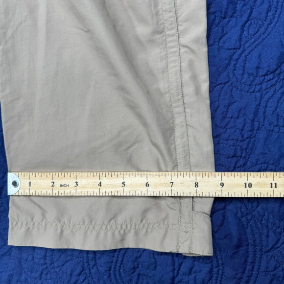 REI Womens Convertible Cargo Pants Hiking Outdoor Zip Off Beige Zip Pockets Read - Picture 8 of 9